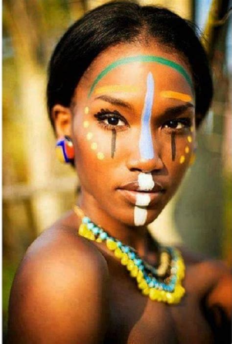 Maquillage Tribal Africain Inspiration Beaut Afrique Afroculture Net