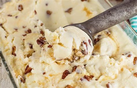 Homemade Buttered Pecan Ice Cream Recipe Pecan Ice Cream Recipe