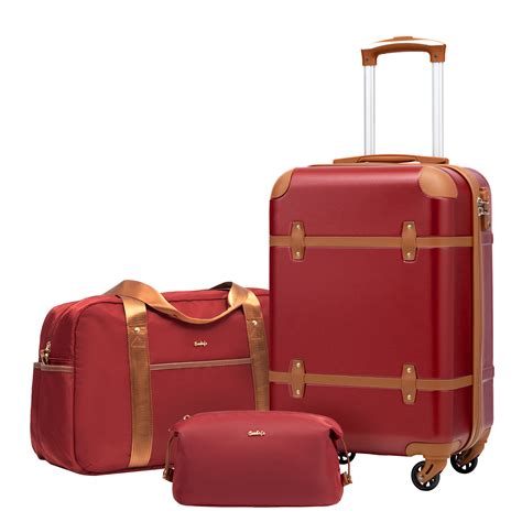 Coolife Luggage Set 3 Piece Suitcase Set Carry On Luggage Pc Hardside
