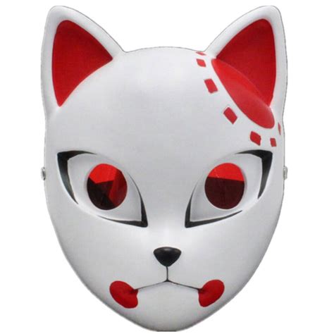 Demon Slayer Kamado Tanjirou Sabito Mask Fox Halloween Cosplay Props On