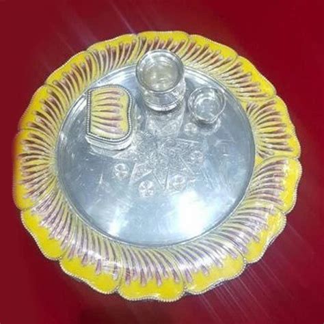 Silver Pooja Thali At Best Price In Jaipur By Sanskriti Id 14242664591