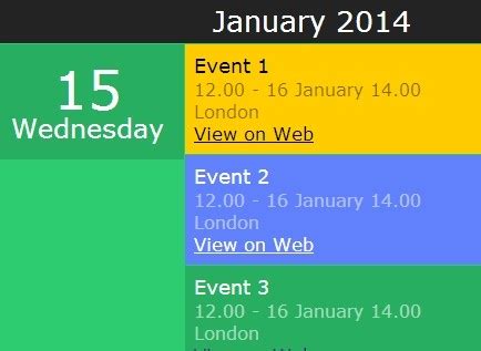 Creating A Responsive Flat Event Calendar with jQuery ...