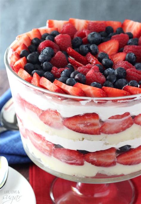 Easy Triple Berry Trifle Recipe Life Love And Sugar