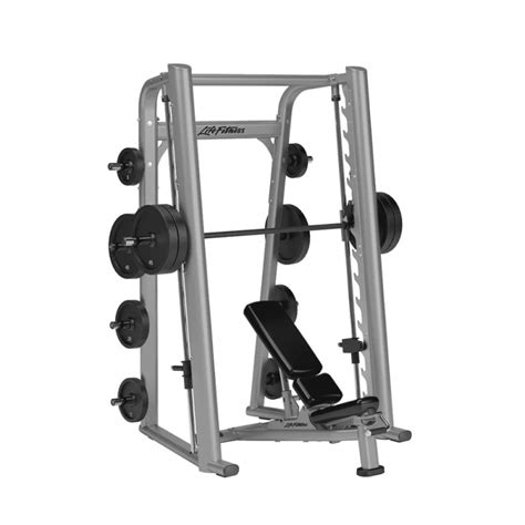 Life Fitness Signature Series Smith Machine Multi Adjustable Bench
