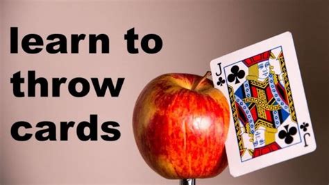 Snap your thumb forward rapidly,. This Guy Figured Out How To Throw Playing Cards With ...