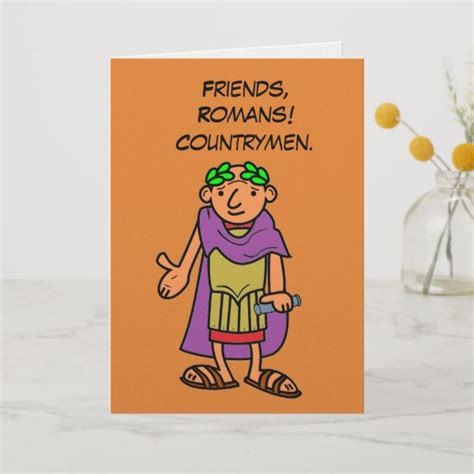 Roman Emperor Happy Birthday Greetings Card Happy