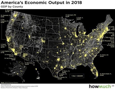 Visualizing Americas Economic Activity Map