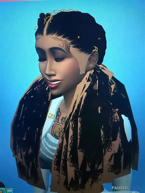 All I Want Is For My Curly Haired Sims To Look Bomb But