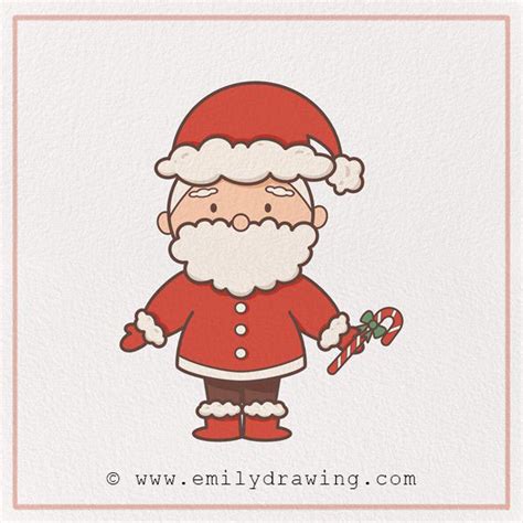 How To Draw Santa Claus Emily Drawing