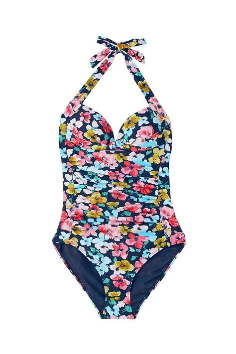 Buy Joules Blue Jasmine Halterneck Swimsuit From Next Ireland