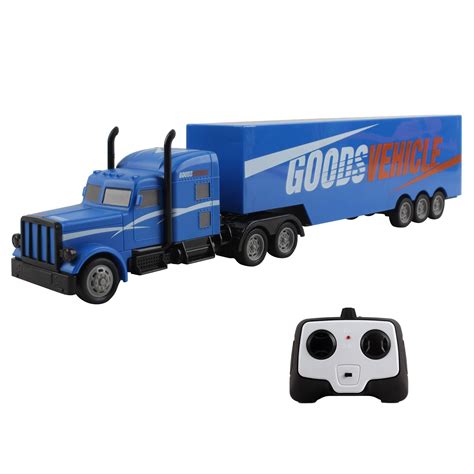 Vokodo Rc Semi Truck And Trailer 18 Inch 24ghz Fast Speed 116 Scale