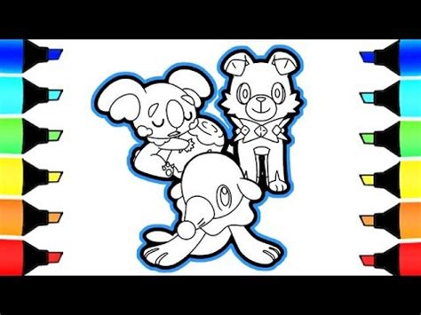 It evolves into brionne starting at level 17, which evolves into primarina starting at level 34. Pokemon Coloring Pages Popplio, Komala, and Rockruff I Fun ...