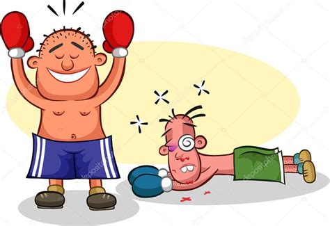 有趣的拳击比赛卡通 — 图库矢量图像© Emrahavci 16874123