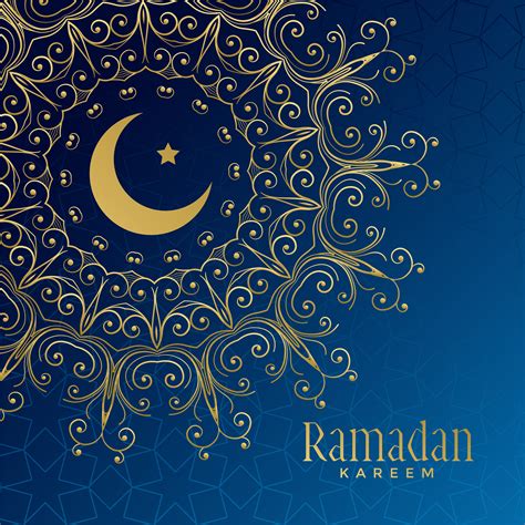 ramadan kareem beautiful ornamental background - Download Free Vector ...