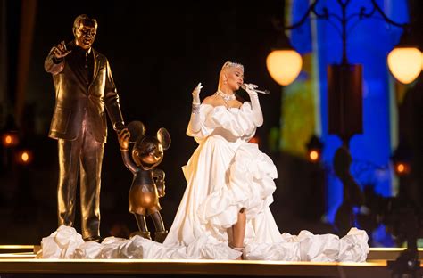 Christina Aguilera Performs At Walt Disney World 50th Anniversary