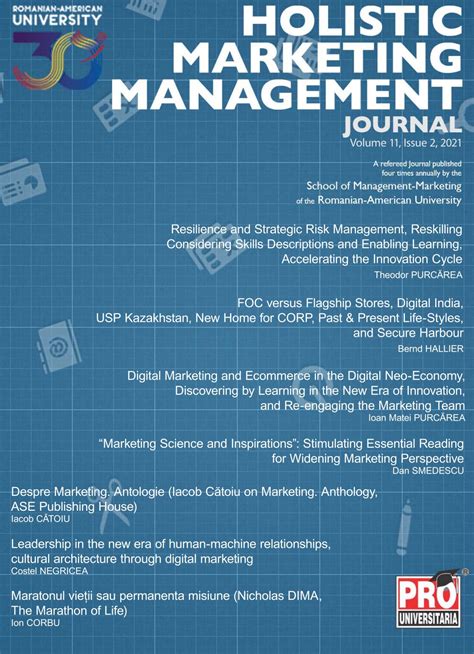 Holistic Marketing Management Volume 11 Issue 2 Year 2021 By