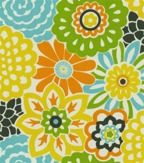 Beautiful fabrics that will add a beautiful. Home Decor Print Fabric- Waverly Button Blooms Confetti ...