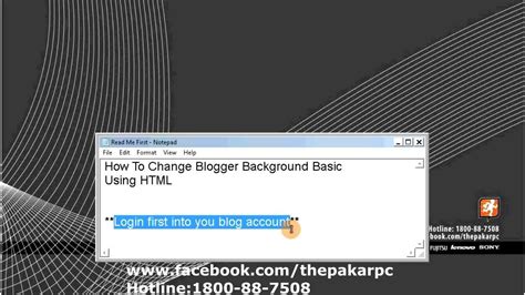 Blogger How To Change Background Html Youtube