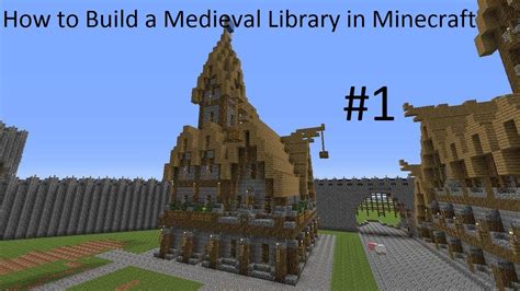 How To Build A Medieval Library In Minecraft Part 1 Youtube