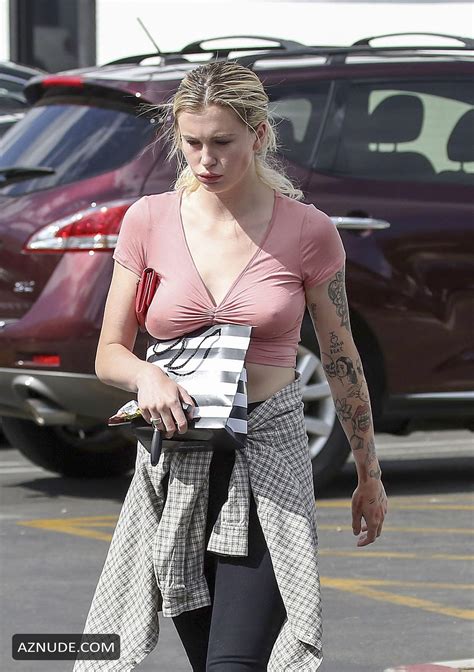Ireland Baldwin Braless Seen In A Pink T Shirt While Shopping At Sephora In Los Angeles Aznude