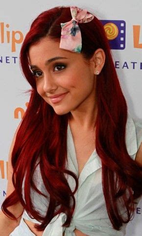 Singer, ariana grande, gives an electric performance for the good morning america summer pop princess ariana grande was met by a crowd of starstruck fans upon her arrival at bbc radio 1. Pin on Ariana Grande Red Hair