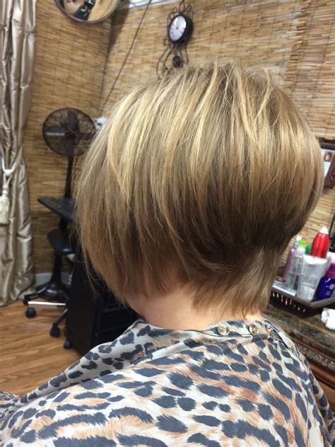 Blended Modified Wedge 1 Hair Styles Balayage Beauty