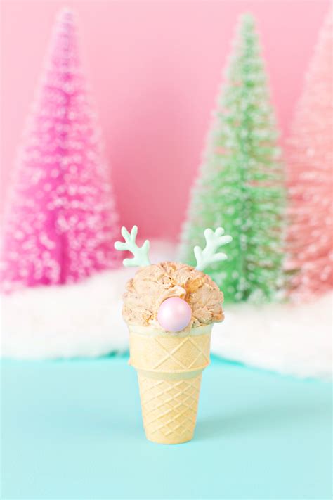Reindeer Ice Cream Cone Studio Diy