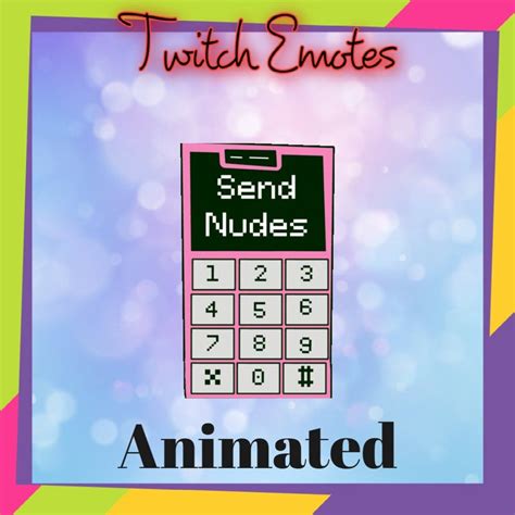 Animated Calculator Send Nudes Emote Twitch Emotes Cute Emotes