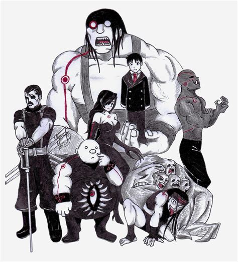 The 7 Homunculi Fullmetal Alchemist Brotherhood By Irtixboy On Deviantart