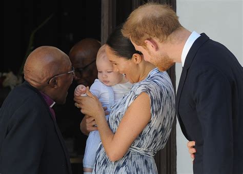 Harry talks about missing princess diana at first outing since royal baby birth. Royal baby Archie meets South Africa's Archbishop Tutu ...