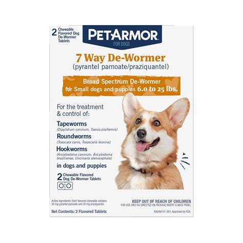 Buy Petarmor 7 Way De Wormer For Puppies And Small Dogs 2 Chewable Tabs