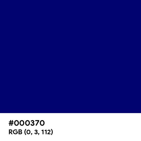 Neon Dark Blue Color Hex Code Is 000370