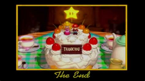 Super Mario 64 N64 The Ending And Credits Youtube