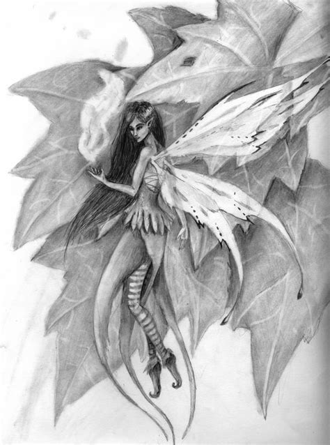 Fairy Pencil Drawing By Amandakathryn On Deviantart