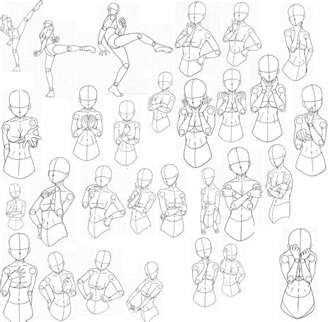 Anime Poses Drawing Sketch Drawing Skill