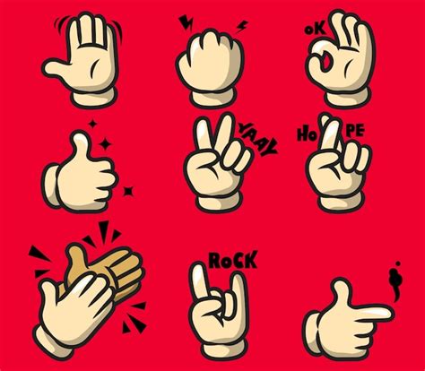 Premium Vector Comic Cartoon Hand Gesture The Best Porn Website