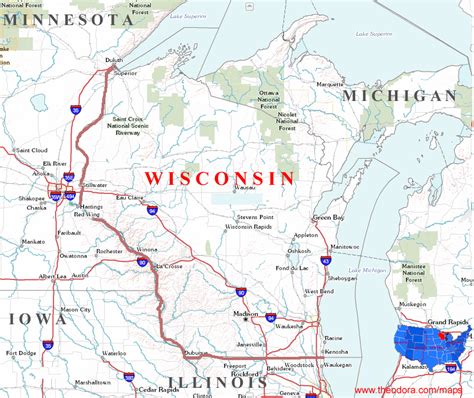 Top 90 Wallpaper Map Of The State Of Wisconsin Superb