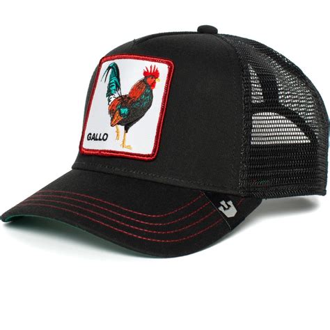 Goorin Bros Rooster Grande Gallo Black Trucker Hat