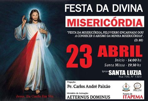 Participe Da Festa Da Divina Miseric Rdia Em Itapema No Pr Ximo