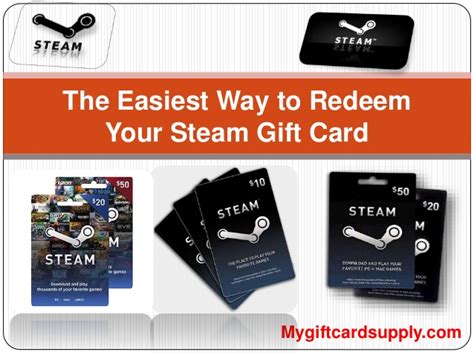 With a digital gift card, you can even choose a day in the future for it to be delivered to your recipient's email address or choose an immediate delivery instead. The Easiest Way to Redeem Your Steam Gift Card - Mygiftcardsupply