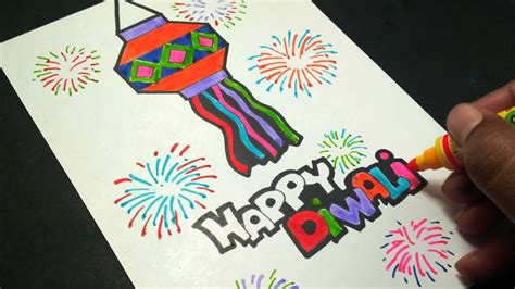 Very Easy Diwali Drawing For Beginners Youtube