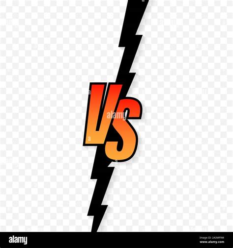 Versus Logo Vs Letters For Sports And Fight Competition Vector Stock