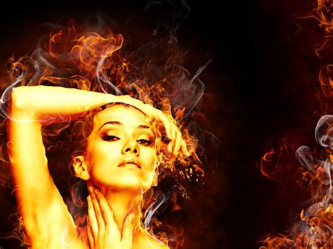 Fire Woman Wallpapers