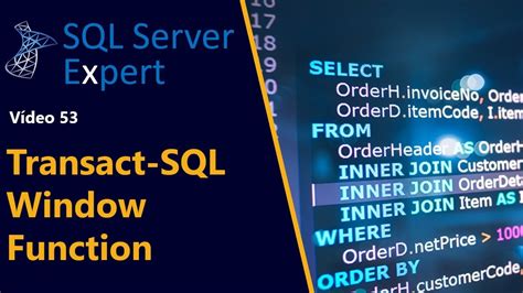 T Sql Window Functions Sql Server Expert Youtube
