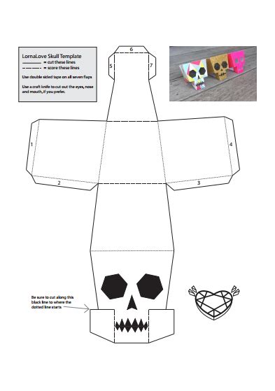 Printable Customizable Skulls Halloween 1 Halloween Paper Crafts