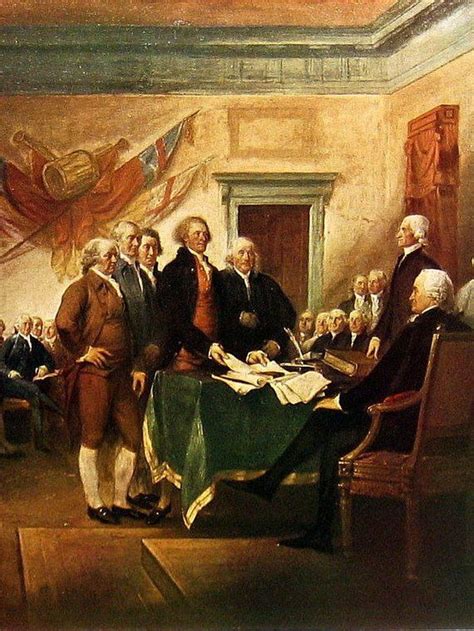 The Declaration Of Independence By Trumbull Fine Art Print