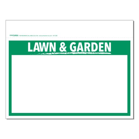 11x7 Weatherproof Lawn And Garden Sign Centurion Store Supplies