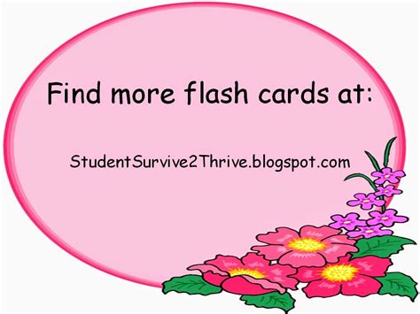 Student Survive 2 Thrive Skip Count By 2s To 20 Flash Cards
