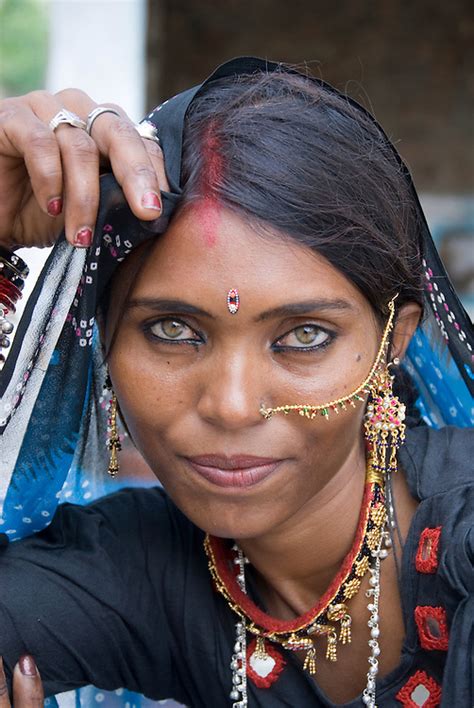 Portrait Of A Beautiful Rajasthani Woman India Letsch Focus