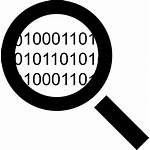 Binary Icon Code Symbol Data Magnifier Number